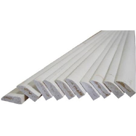 ALEXANDRIA MOULDING Alexandria Moulding 0W846-93084C1 Ranch Stop Solid Pine Molding; 0.43 x 1.38 in. x 7 ft. - Pack of 6 205658